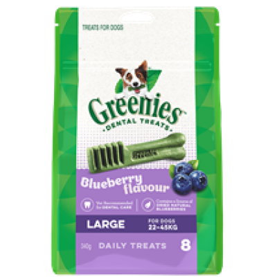 Greenies Dental Dog Chews Blueberry Large 340g
