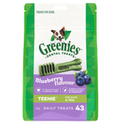 Greenies Dental Dog Chews Blueberry Teenie 340g