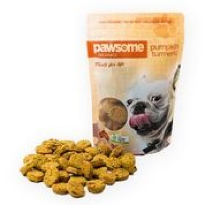 Pawsome Organics Dog Treat Pumpkin Turmeric 200g