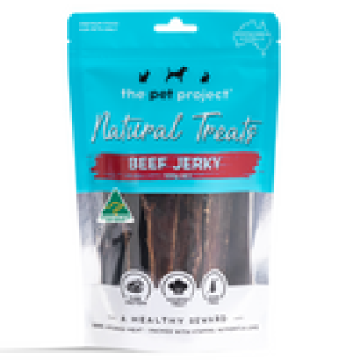 The Pet Project Dog Treat Beef Jerky 100g