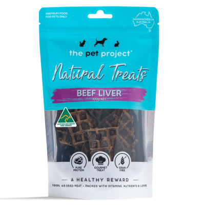 The Pet Project Dog Treat Beef Liver 100g