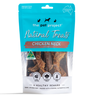The Pet Project Dog Treat Chicken Neck 100g