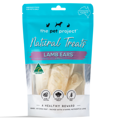 The Pet Project Dog Treat Lamb Ears 4pk