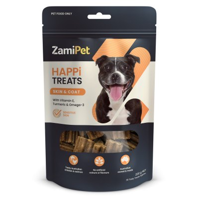 Zamipet Happitreats Dog Treats Skin Coat 200g
