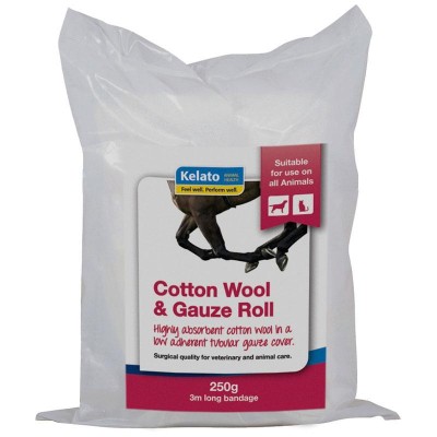Kelato Cotton Wool & Gauze Roll 250g 15cm x 3m