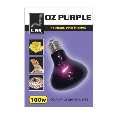 URS OZ Purple Night Globe Heat and Light 100W ** SPECIAL ORDER **