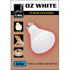 URS Oz White Ceramic Globe 100W