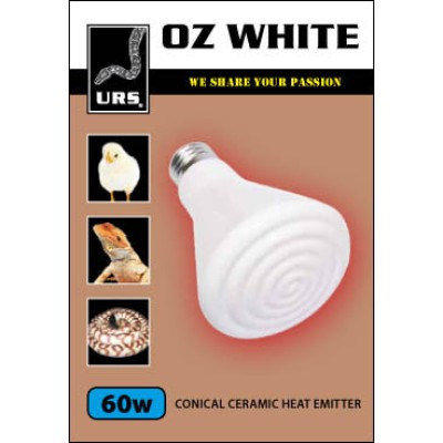 URS Oz White Ceramic Globe 60W