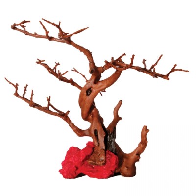 Aqua One Hermit Crab Ornament Climbing Branches and Red Rock