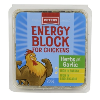 Peters Energy Block Herb Garlic 280g 6pk