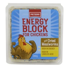 Peters Energy Block Mealworms 280g 6pk