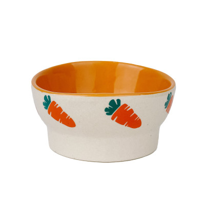 Pipsqueak Ceramic Bowl Ergonomic Carrot