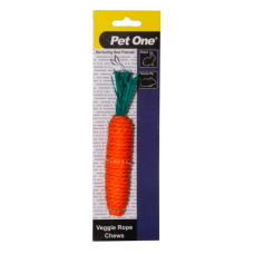 Pet One Veggie Rope Chews Small Animal Carrot