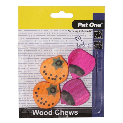 Pet One Wood Chews Small Animal 4pk S