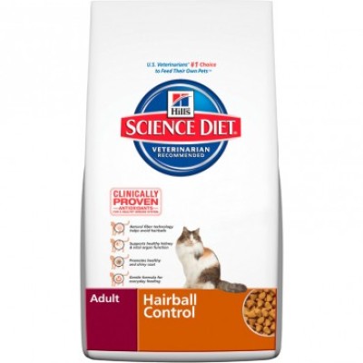 Hill's Science Diet Dry Cat Food Adult Hairball 4kg