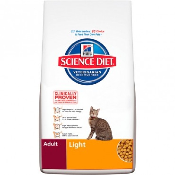 hills science light cat food
