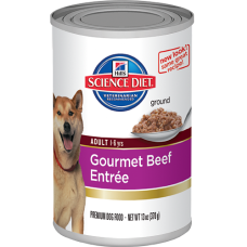 Hill's Science Diet Wet Dog Food Adult Gourmet Beef 12 x 370g