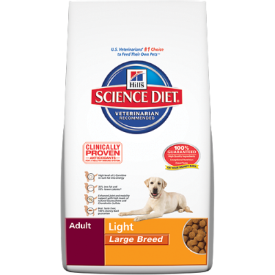 Hill's Science Diet Dry Dog Food Adult Large Light 12kg