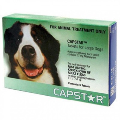 Capstar 57mg Dog 11-57kg 6pk Green