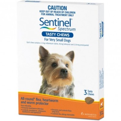 Sentinel Chews for Dogs 0-4kg 3pk