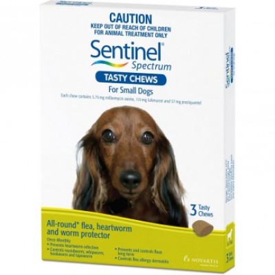 Sentinel Chews for Dogs 4-11kg 3pk