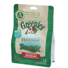 Greenies Dental Dog Chews Freshmint Regular 340g